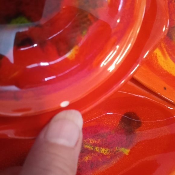 Vintage California Originals Chip n Dip tray Red and Orange - Picture 4 of 11